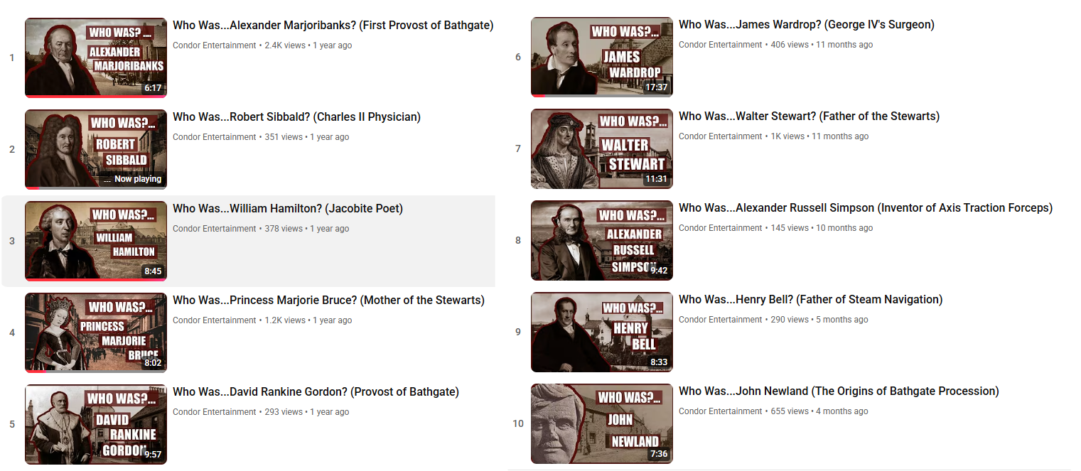 Who was ... The people of Bathgate